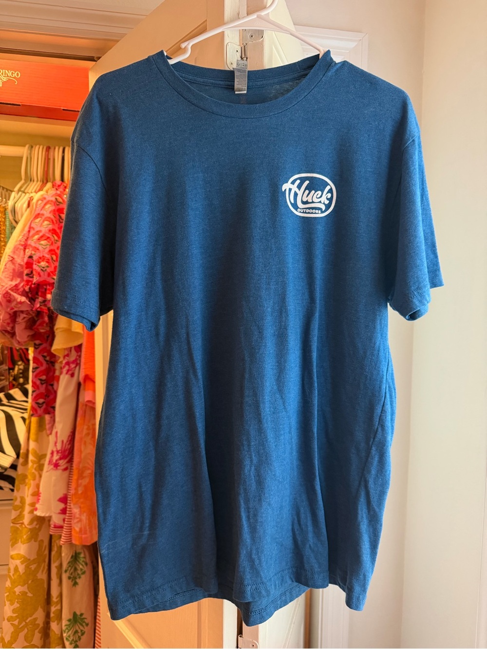 Huckberry Navy Blue Logo Short Sleeve Tee
